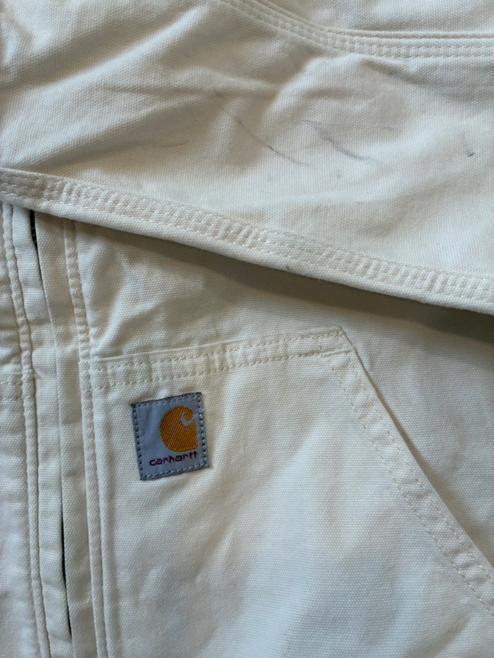 Carhartt Women's Cream Bomber Jacket - Picture 5 of 12